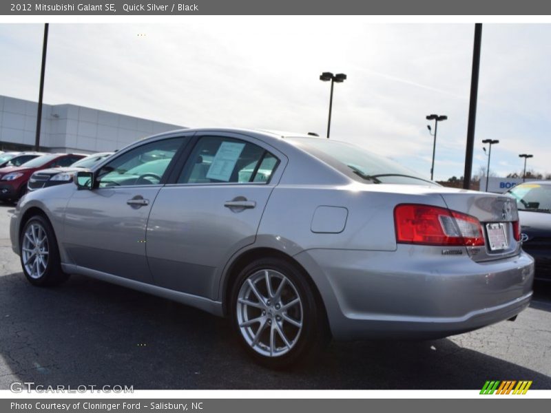 Quick Silver / Black 2012 Mitsubishi Galant SE