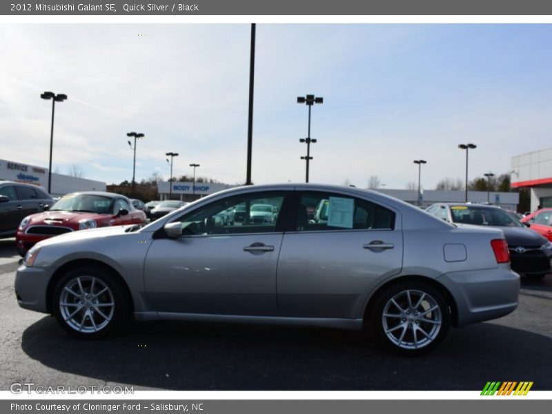 Quick Silver / Black 2012 Mitsubishi Galant SE