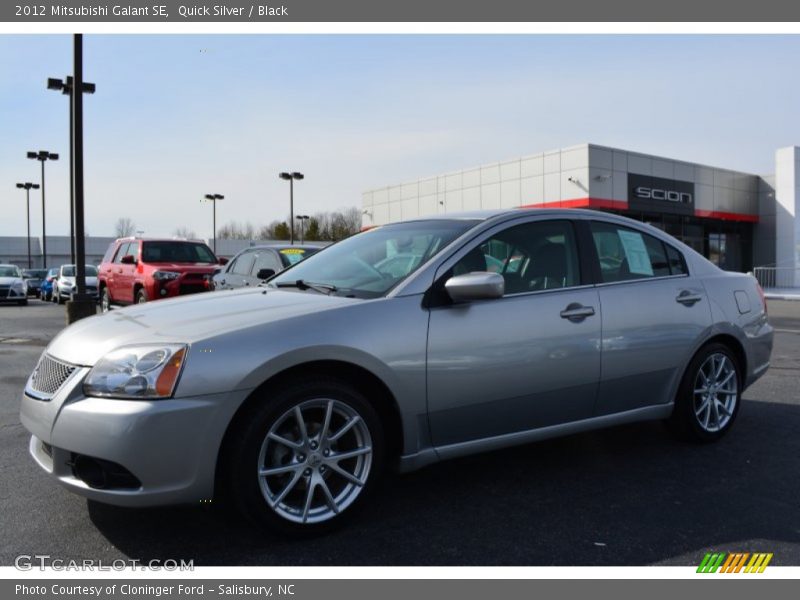 Quick Silver / Black 2012 Mitsubishi Galant SE