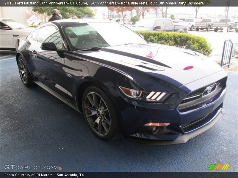 50th Anniversary Kona Blue Metallic / 50th Anniversary Cashmere 2015 Ford Mustang 50th Anniversary GT Coupe
