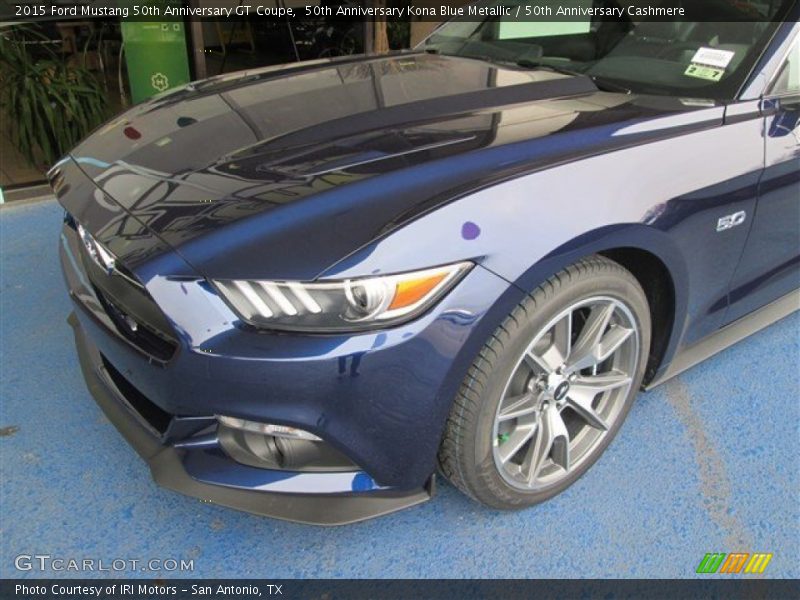 50th Anniversary Kona Blue Metallic / 50th Anniversary Cashmere 2015 Ford Mustang 50th Anniversary GT Coupe