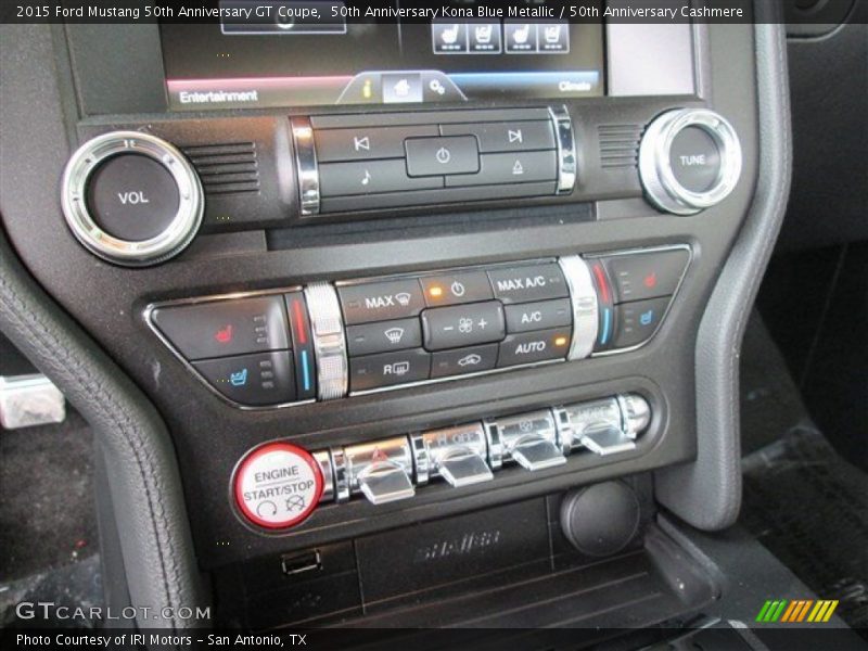 Controls of 2015 Mustang 50th Anniversary GT Coupe