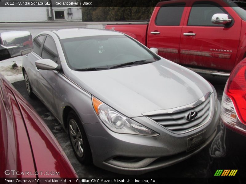 Radiant Silver / Black 2012 Hyundai Sonata GLS