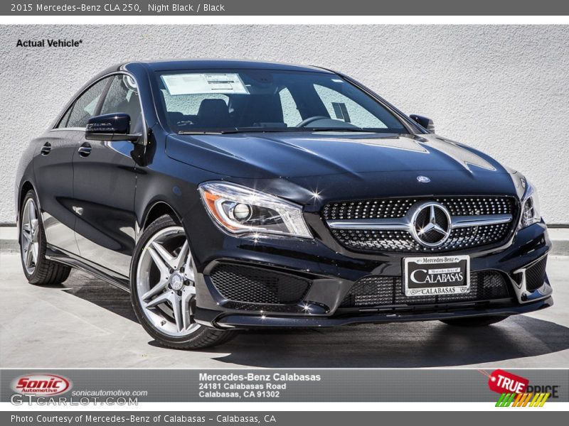 Night Black / Black 2015 Mercedes-Benz CLA 250