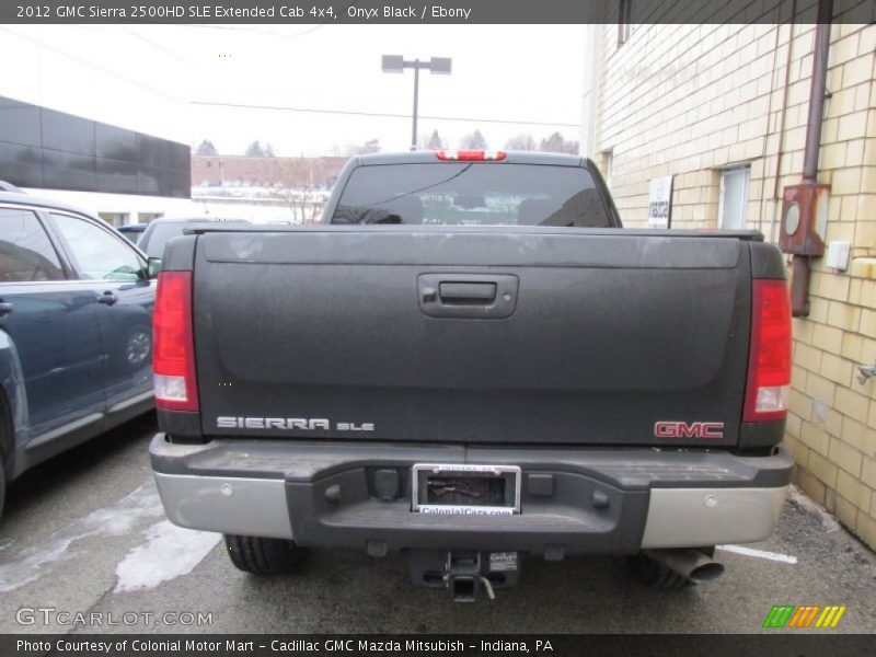 Onyx Black / Ebony 2012 GMC Sierra 2500HD SLE Extended Cab 4x4