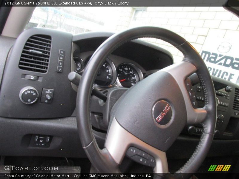 Onyx Black / Ebony 2012 GMC Sierra 2500HD SLE Extended Cab 4x4