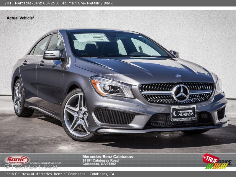 Mountain Grey Metallic / Black 2015 Mercedes-Benz CLA 250