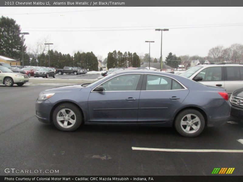 Atlantis Blue Metallic / Jet Black/Titanium 2013 Chevrolet Malibu LS