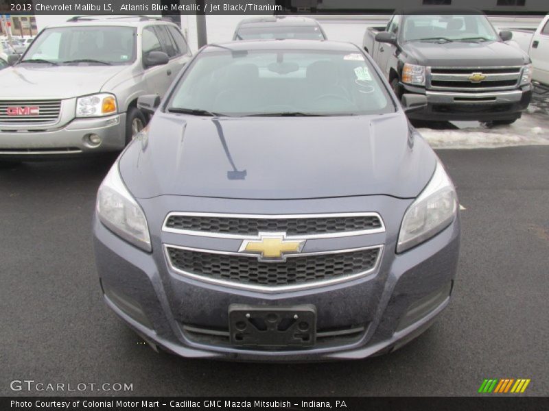 Atlantis Blue Metallic / Jet Black/Titanium 2013 Chevrolet Malibu LS