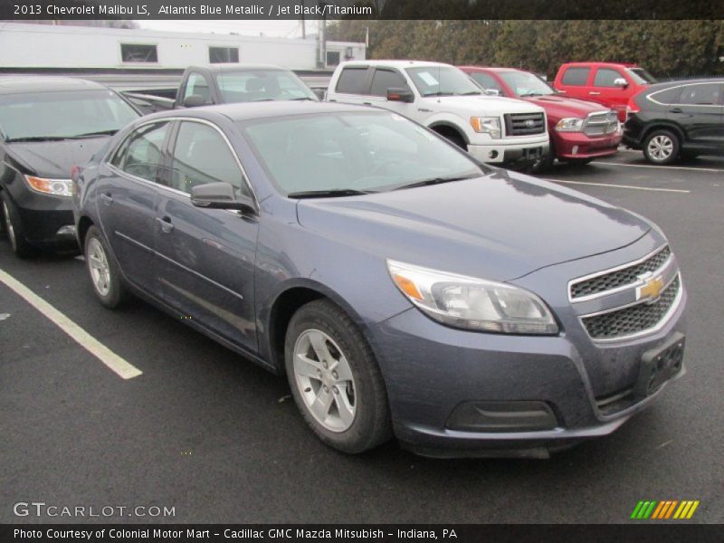 Atlantis Blue Metallic / Jet Black/Titanium 2013 Chevrolet Malibu LS