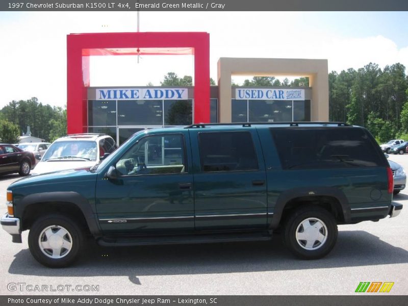 Emerald Green Metallic / Gray 1997 Chevrolet Suburban K1500 LT 4x4