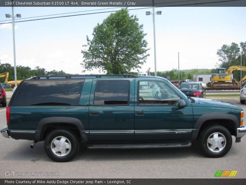 Emerald Green Metallic / Gray 1997 Chevrolet Suburban K1500 LT 4x4