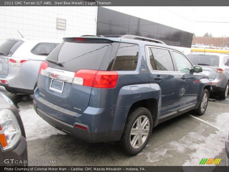 Steel Blue Metallic / Light Titanium 2011 GMC Terrain SLT AWD