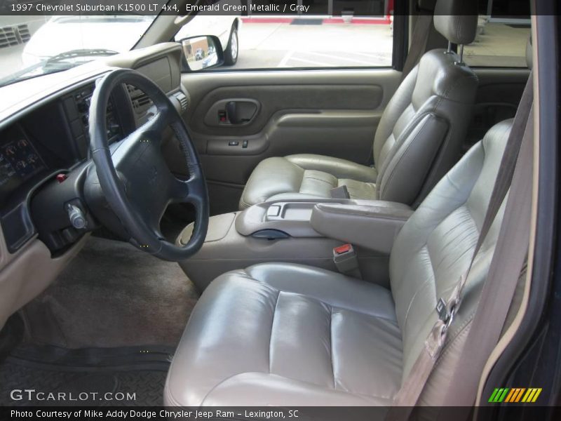 Emerald Green Metallic / Gray 1997 Chevrolet Suburban K1500 LT 4x4