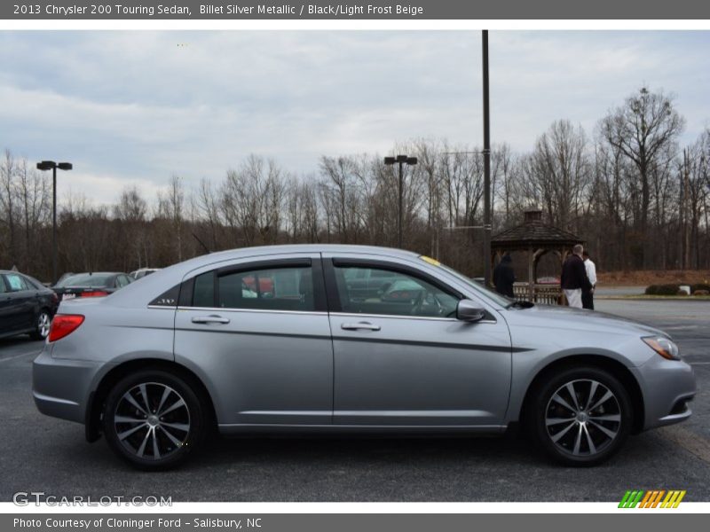 Billet Silver Metallic / Black/Light Frost Beige 2013 Chrysler 200 Touring Sedan