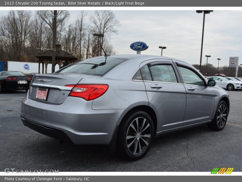 Billet Silver Metallic / Black/Light Frost Beige 2013 Chrysler 200 Touring Sedan