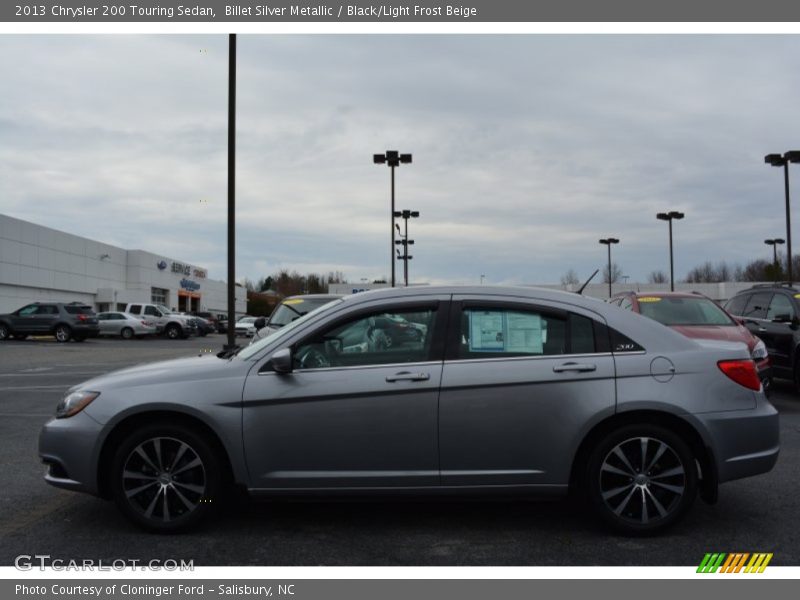 Billet Silver Metallic / Black/Light Frost Beige 2013 Chrysler 200 Touring Sedan