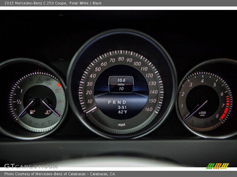 Polar White / Black 2015 Mercedes-Benz C 250 Coupe