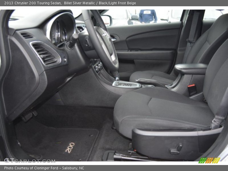 Billet Silver Metallic / Black/Light Frost Beige 2013 Chrysler 200 Touring Sedan