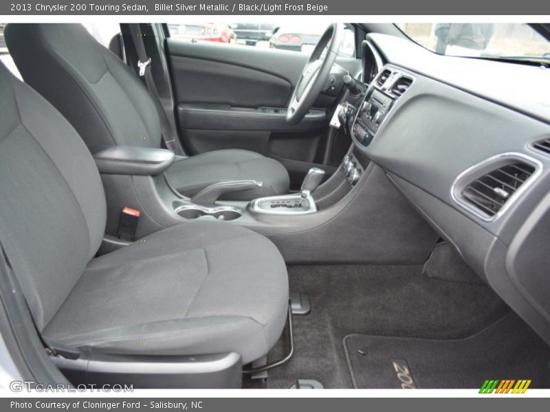 Billet Silver Metallic / Black/Light Frost Beige 2013 Chrysler 200 Touring Sedan