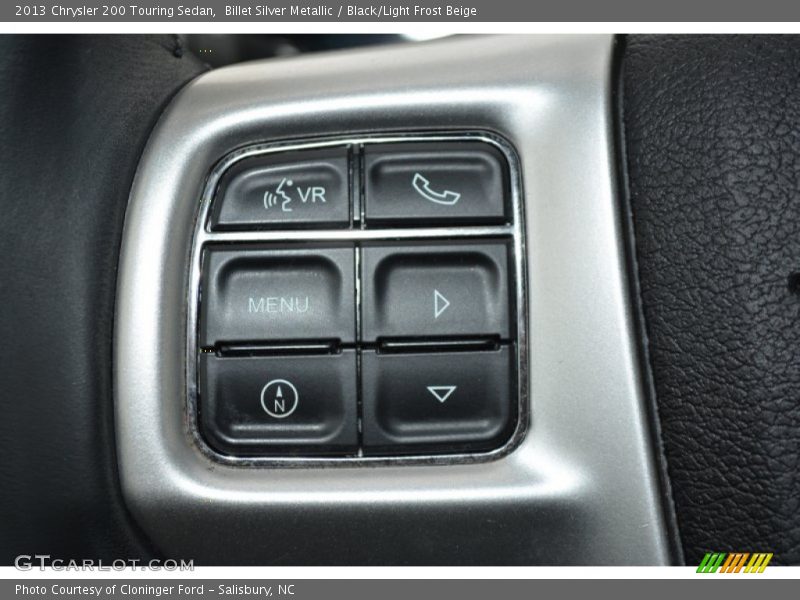 Billet Silver Metallic / Black/Light Frost Beige 2013 Chrysler 200 Touring Sedan