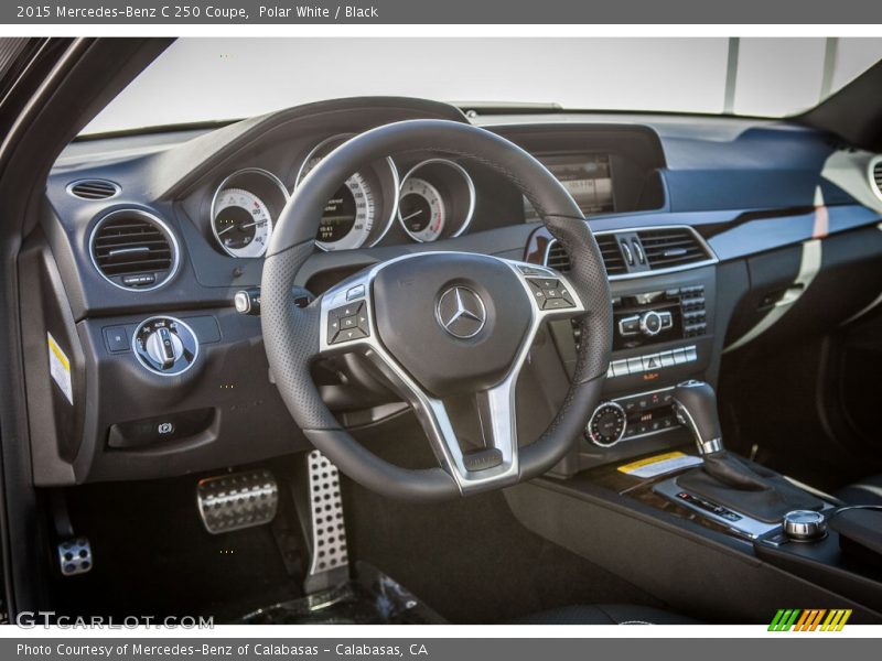 Polar White / Black 2015 Mercedes-Benz C 250 Coupe