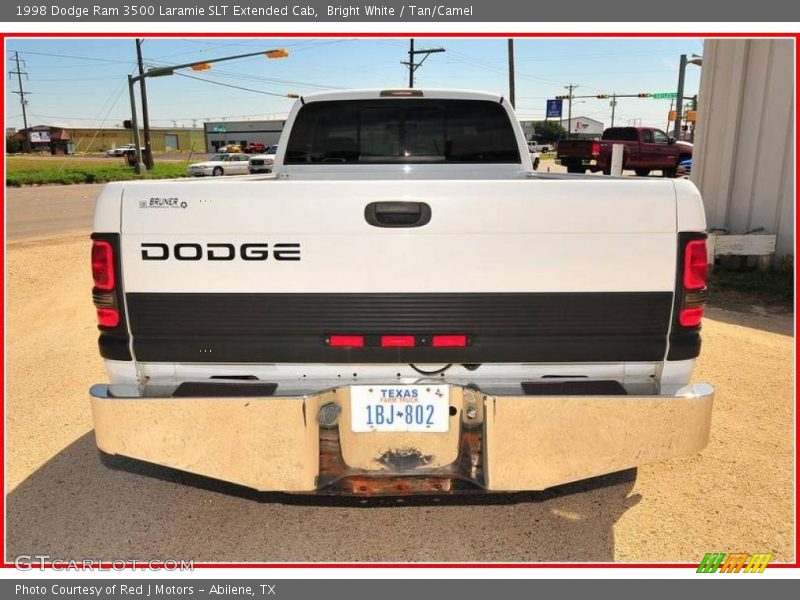 Bright White / Tan/Camel 1998 Dodge Ram 3500 Laramie SLT Extended Cab
