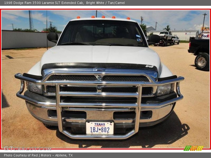 Bright White / Tan/Camel 1998 Dodge Ram 3500 Laramie SLT Extended Cab