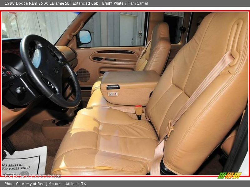 Bright White / Tan/Camel 1998 Dodge Ram 3500 Laramie SLT Extended Cab