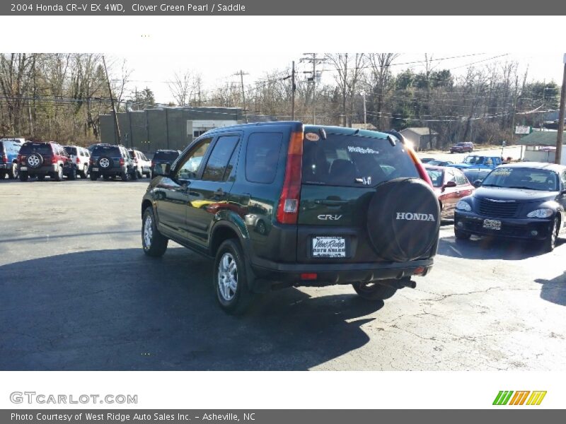Clover Green Pearl / Saddle 2004 Honda CR-V EX 4WD