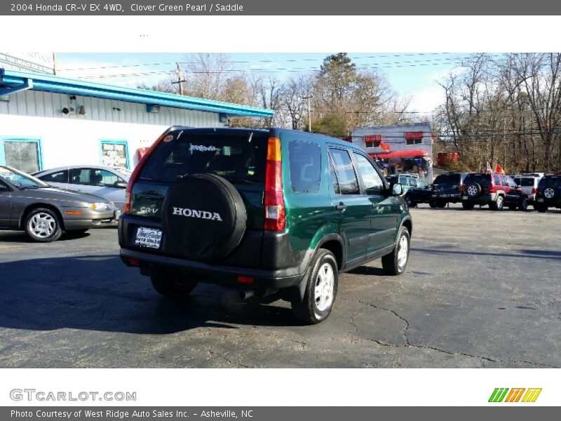 Clover Green Pearl / Saddle 2004 Honda CR-V EX 4WD