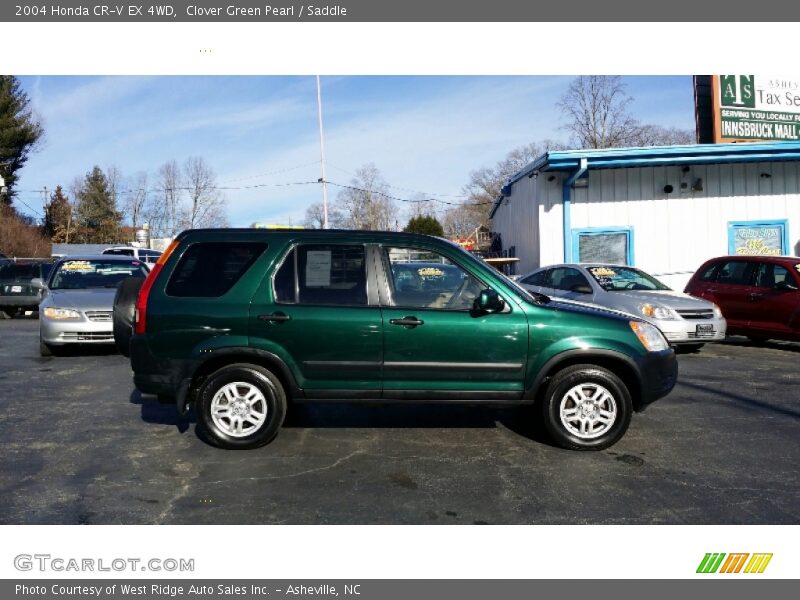 Clover Green Pearl / Saddle 2004 Honda CR-V EX 4WD