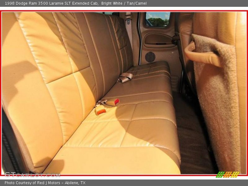 Bright White / Tan/Camel 1998 Dodge Ram 3500 Laramie SLT Extended Cab