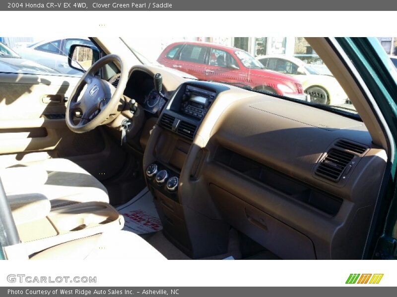 Clover Green Pearl / Saddle 2004 Honda CR-V EX 4WD
