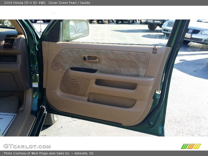Clover Green Pearl / Saddle 2004 Honda CR-V EX 4WD