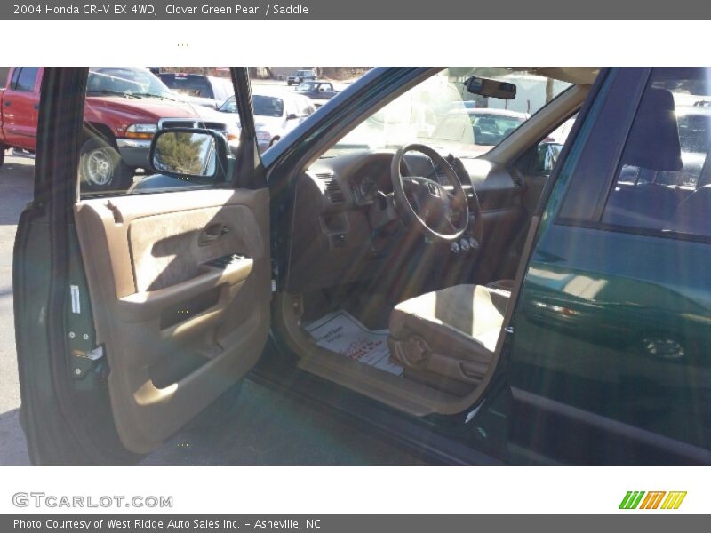 Clover Green Pearl / Saddle 2004 Honda CR-V EX 4WD