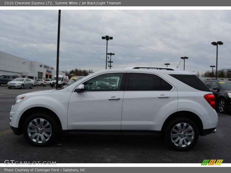 Summit White / Jet Black/Light Titanium 2010 Chevrolet Equinox LTZ