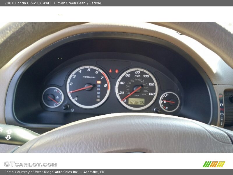 Clover Green Pearl / Saddle 2004 Honda CR-V EX 4WD