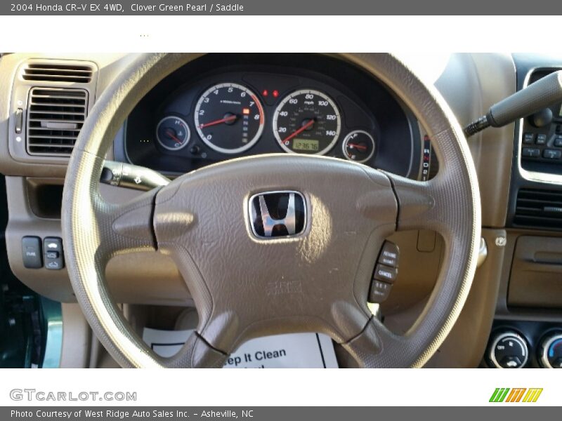 Clover Green Pearl / Saddle 2004 Honda CR-V EX 4WD