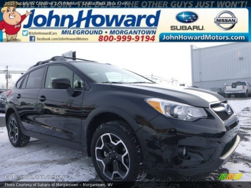 Crystal Black Silica / Ivory 2015 Subaru XV Crosstrek 2.0i Premium