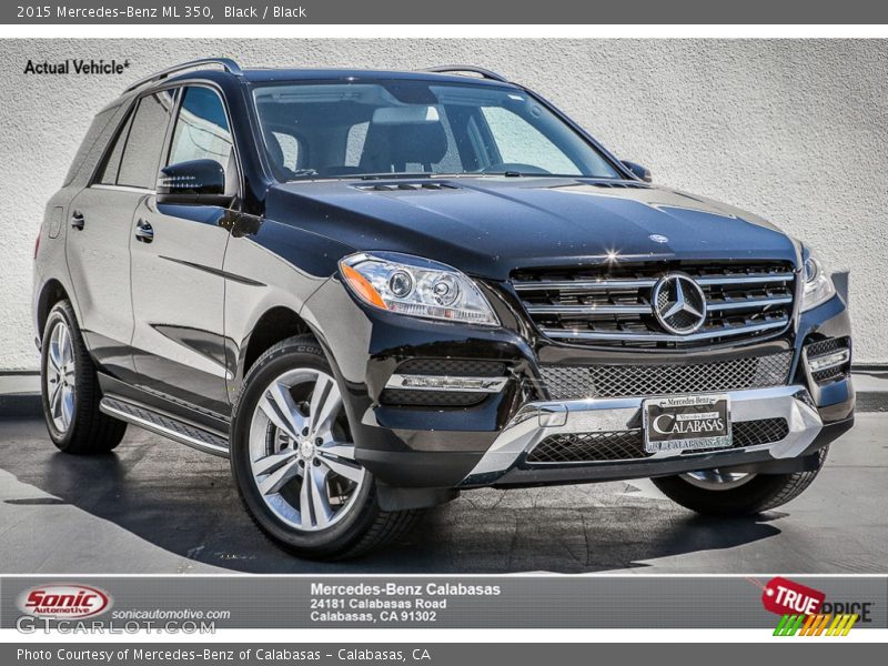 Black / Black 2015 Mercedes-Benz ML 350