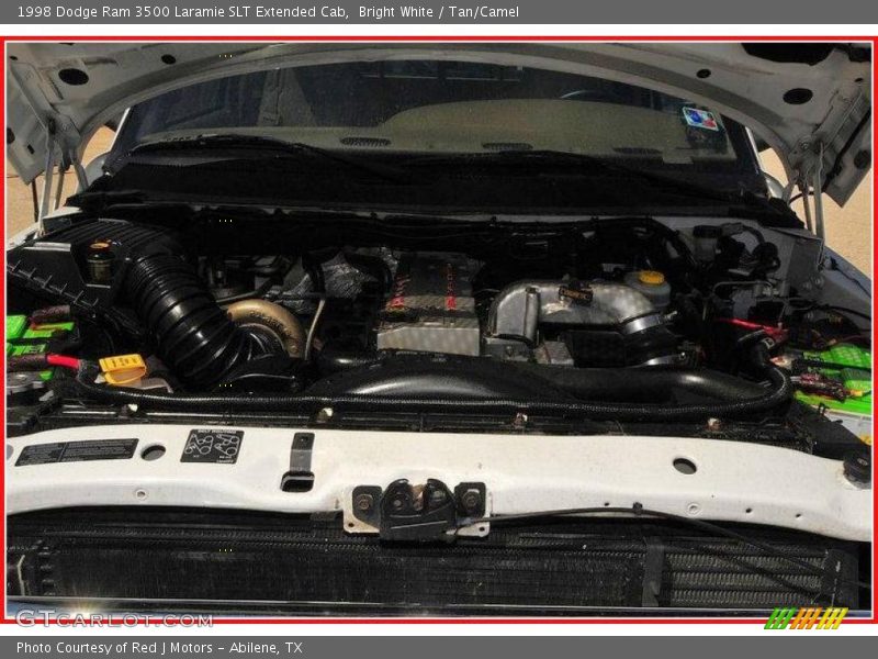 Bright White / Tan/Camel 1998 Dodge Ram 3500 Laramie SLT Extended Cab