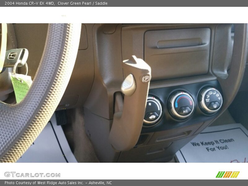 Clover Green Pearl / Saddle 2004 Honda CR-V EX 4WD