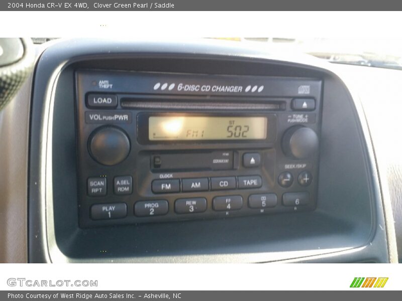 Clover Green Pearl / Saddle 2004 Honda CR-V EX 4WD
