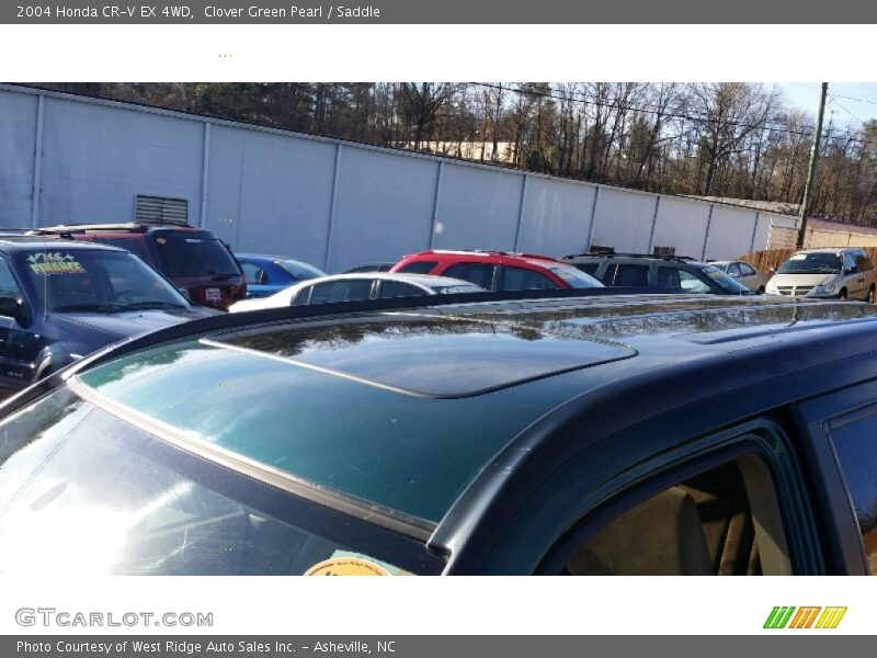 Clover Green Pearl / Saddle 2004 Honda CR-V EX 4WD