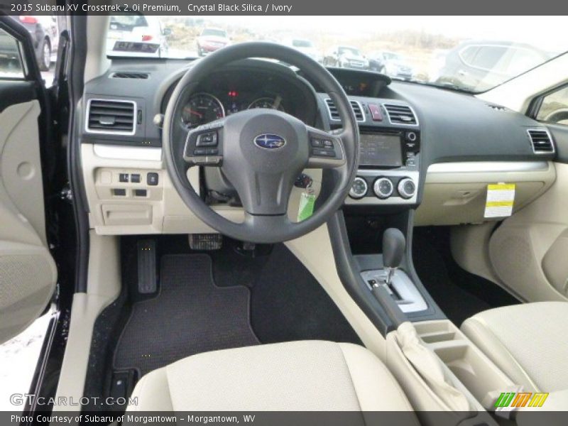 Crystal Black Silica / Ivory 2015 Subaru XV Crosstrek 2.0i Premium