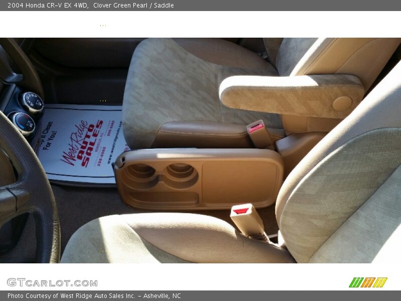 Clover Green Pearl / Saddle 2004 Honda CR-V EX 4WD