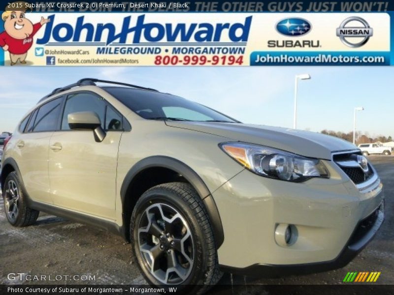 Desert Khaki / Black 2015 Subaru XV Crosstrek 2.0i Premium