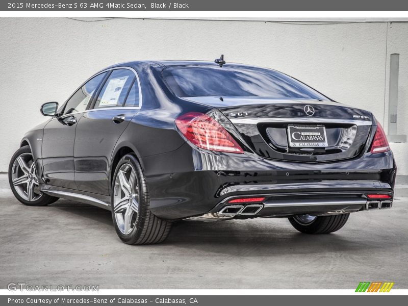 Black / Black 2015 Mercedes-Benz S 63 AMG 4Matic Sedan