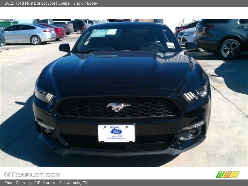 Black / Ebony 2015 Ford Mustang EcoBoost Coupe